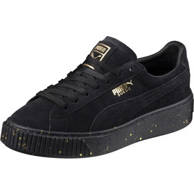 puma suede platform noir