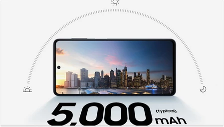 Samsung Galaxy M52 5G 6GB 128GB: Μπαταρία 5000mAh για ατελείωτες ώρες λειτουργίας