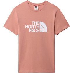 pink north face shirt