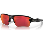 Oakley Flak 2.0 XL 9188 91 Αθλητικά Γυαλιά Ηλίου Μάσκα Κοκάλινα Μαύρα με Πορτοκαλί Καθρέπτη Φακό