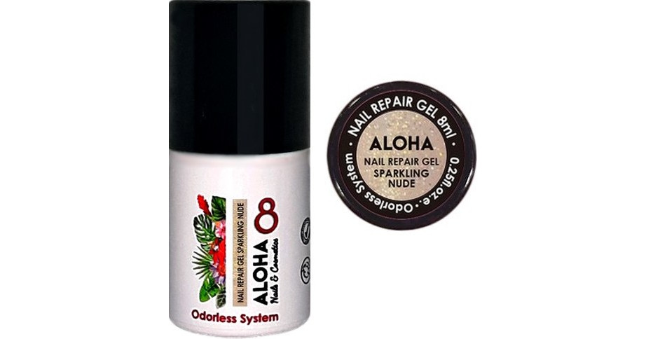 Aloha Nail Repair Gel Sparkling Nude 8ml Bestprice Gr