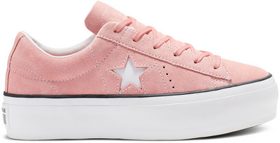 one star platform suede low top