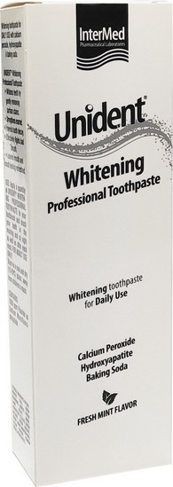 unident whitening professional toothpaste